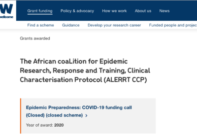Dr John Amuasi (ISARIC member) has been awarded funding!